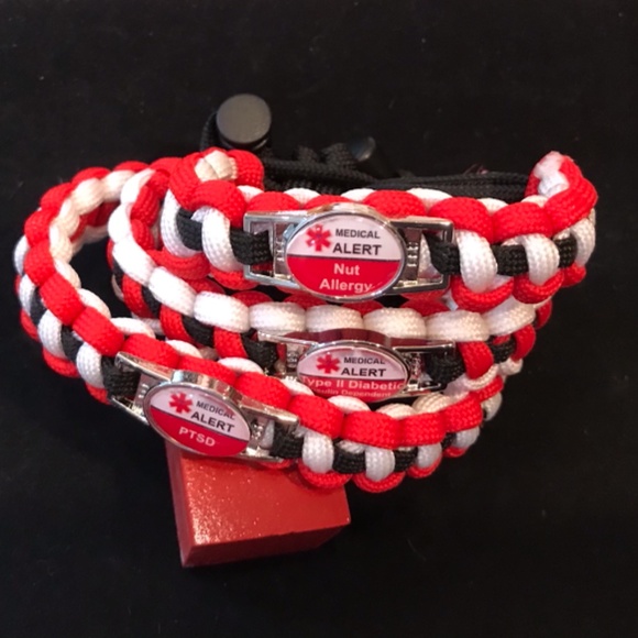 Hand Crafted by Charlie USMC Vet Jewelry - Medical alerts bracelets